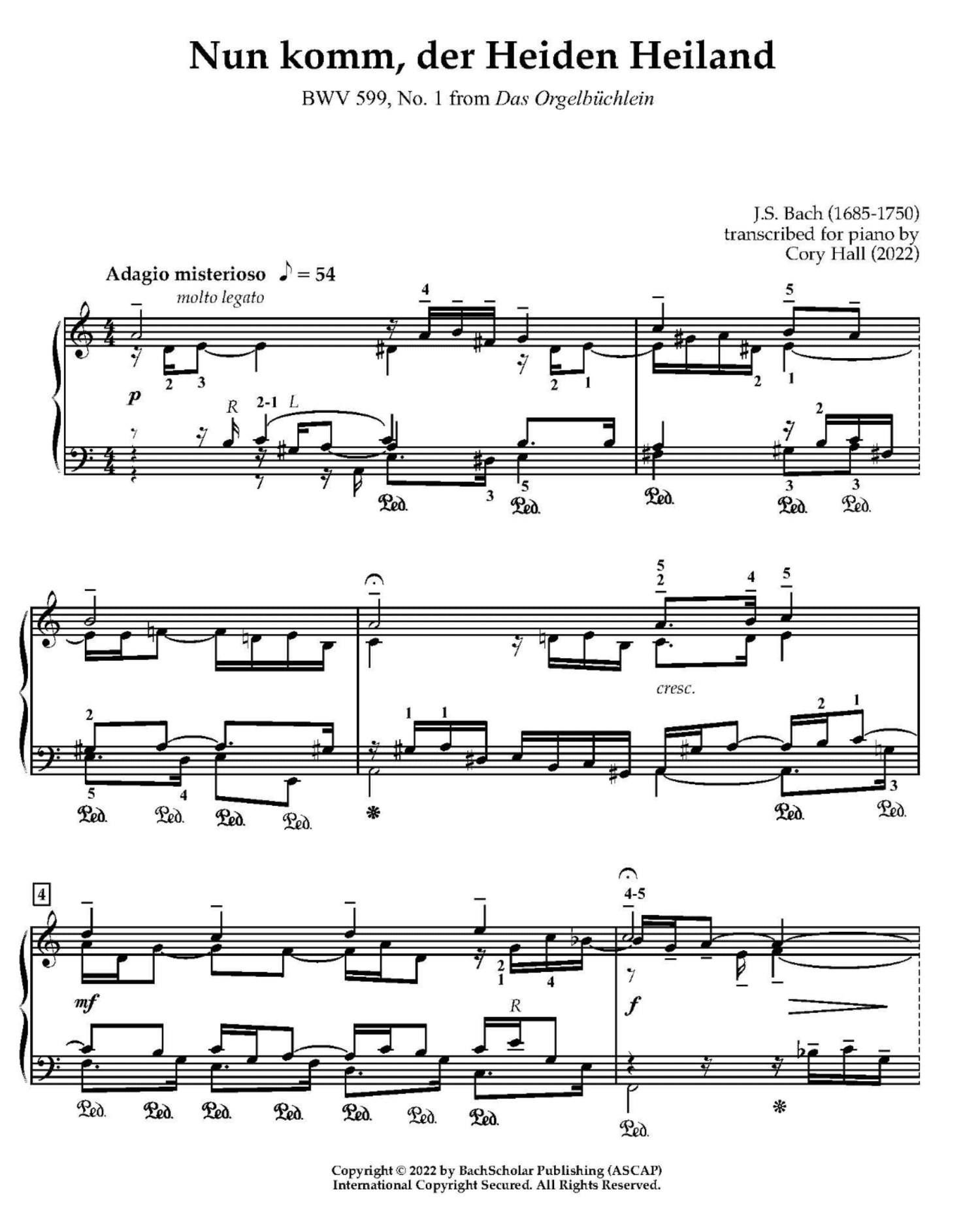J.S. BACH: Nun komm, der Heiden Heiland (from 